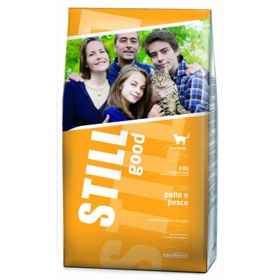 Alimento completo per gatti sterilizzati ricco Pollo con Maiale.
